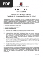 Ordem de Trabalhos e documentação - 6ª Sessão Exraordinária de 2018 da Assembleia Municipal do Seixal