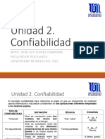 Unidad 2. Confiabilidad