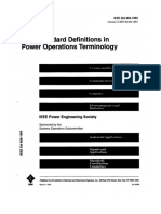 IEEE 858-1993 Definitions in Power Operation