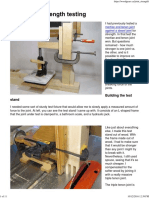 Wood Joint Strength Testing