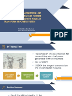 Double Circuit Transmission Line Fault Location Using Fast Fourier Transform and Discrete Wavelet Transform in Power System