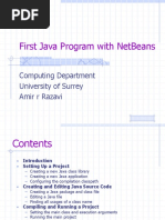 First Java Program With NetBeans