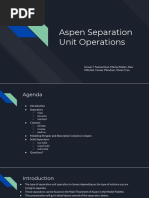 Aspen Separation Unit-Ops