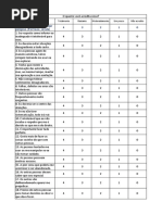 PBQ SF Questionário