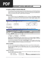 Exel Ders Notları