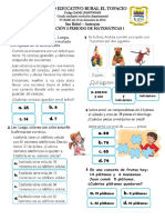 Evaluacion de Matematicas Grado 1