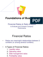 Foundations of Business: Financial Ratios & Ratio Analysis