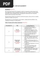 Organization and Management