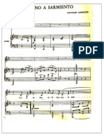 Partitura Himno Sarmiento