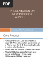 Download Presentation on New Product Launch FINAL by khanjananjaria SN39095511 doc pdf