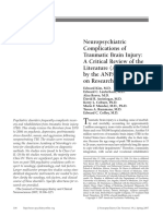 Neuropsycyatric Complication of TBI PDF