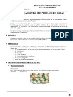 Determinación de propiedades físicas y mecánicas de rocas