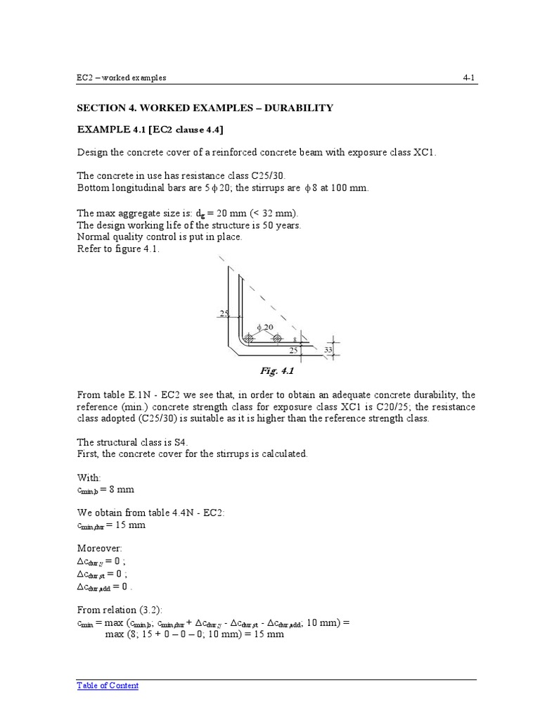 Calculating the Minimum and Nominal Concrete Cover for Reinforced