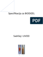 Specifikacija Za BIODIZEL