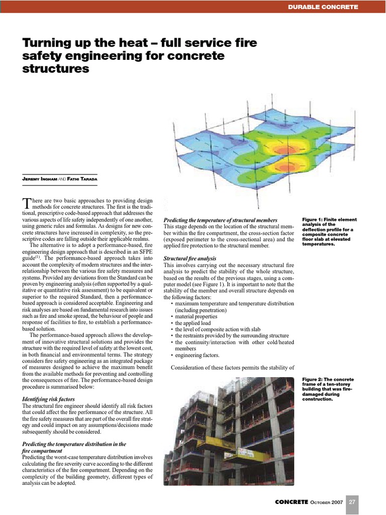 Concrete Structures in Fire PDF | PDF | Concrete | Fires