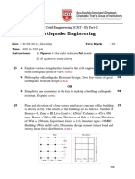 Earthquake Engineering: Civil Engineering CAT - II (Sem - I) 2014 - 15