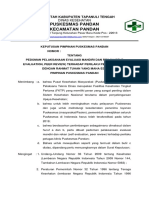 Pedoman Pelaksanaan Evaluasi Mandiri Dan Rekan (Self Evaluation, Peer Review) Terhadap Perilaku Petugas Klinis