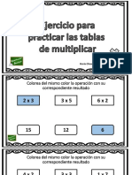 Ejercicio Tablas Multiplicar PDF