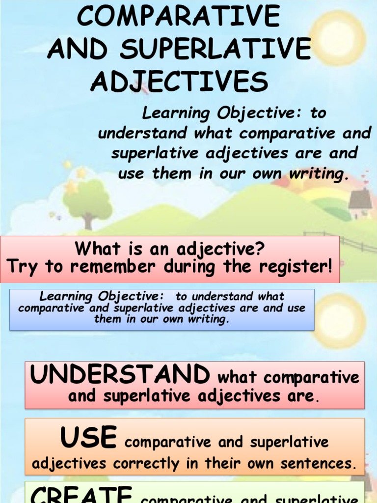 Comparative and Superlative Adjectives | PDF | Applied Linguistics ...
