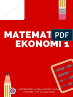 Modul Matematika Ekonomi 1 Pta 1819