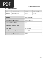 Design Products Specification 2018-19