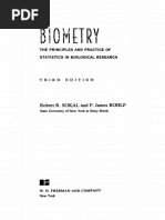 Sokal Rohlf Biometry 3d 1995