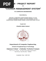 International Courier System Website Mini Project