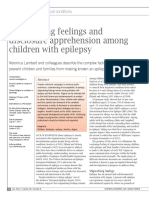 Stigmatising Feelings and Disclosure Apprehension Among Children With Epilepsy