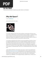 Why Not Space_ _ Do the Math