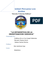 La Estadistica en La Investigacion Juridica