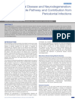 Periodontal Disease and Neurodegeneration Link