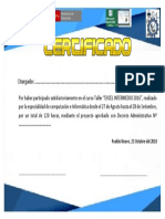 Certificado Excel