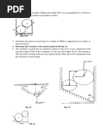 Determine The Reactions at The Contact Points in The Fig. 13