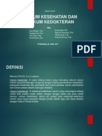 Referat Forensik Hukum Kesehatan Dan Kedokteran