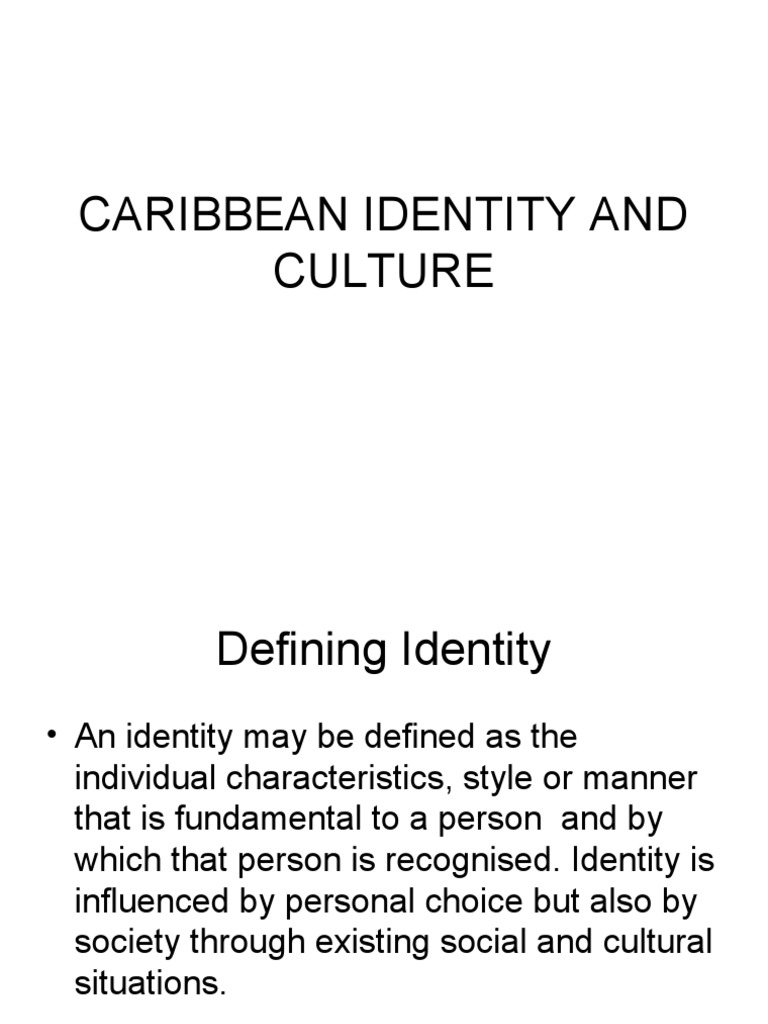 Caribbean Identity And Culture