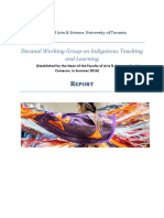Decanal Working Group On Indigenous Teaching and Learning Report