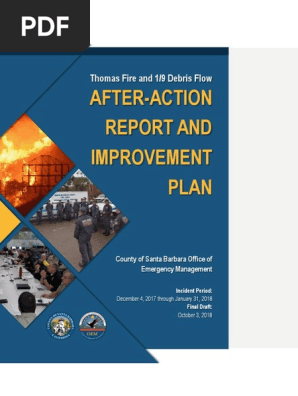 Santa Barbara County Thomas Fire and Montecito Debris Flow After Action Report and Improvement Plan