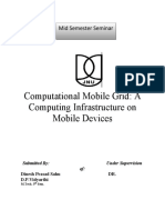Computational Mobile Grid: A Computing Infrastructure On Mobile Devices