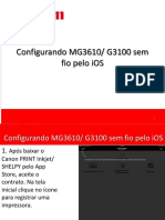 Manual Canon Print MG3610 G3100 IOS