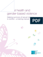 Mental Health and Gender-Based Violence: Helping Survivors of Sexual Violence in Conflict - A Training Manual
