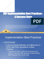 ERP Implementation Best Practices: A Success Story