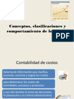 Conceptos, Clasificaciones y Comportamiento de Los Costos