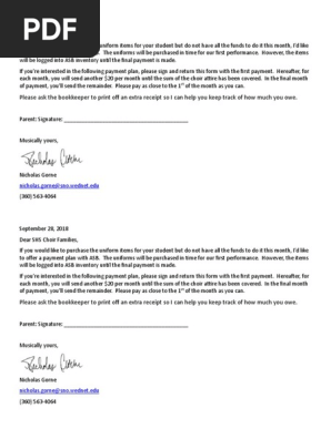 Uniform Payment Plan