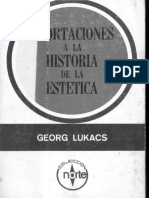 György Lukács - Aportaciones A La Historia de La Estética PDF