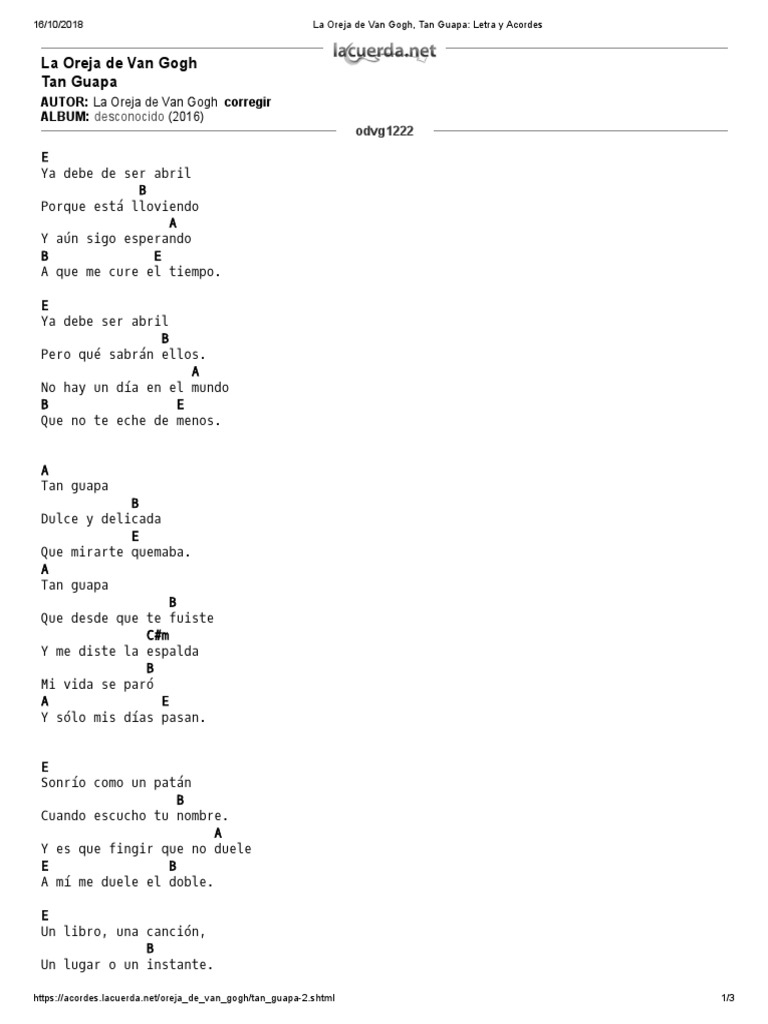 La Oreja de Van Gogh, Tan