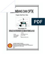 Laporan Difraksi Dan Interferensi Gelombang Permukaan Air