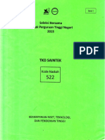 Naskah Soal SBMPTN 2015 Tes Kemampuan Dasar Sains Dan Teknologi (TKD Sainte PDF