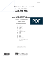 All of Me: Words and Music by John Stephens and Toby Gad