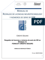 Manual de Respaldo de Licencias y Serial Number