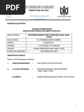 Kertas Kerja Ke Rumah Anak2 Yatim Pdf